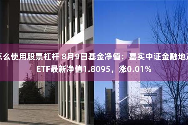 怎么使用股票杠杆 8月9日基金净值：嘉实中证金融地产ETF最新净值1.8095，涨0.01%