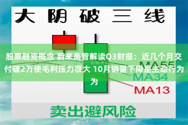 股票融资概念 蔚来高管解读Q3财报：近几个月交付破2万使毛利压力很大 10月销量下降是主动行为